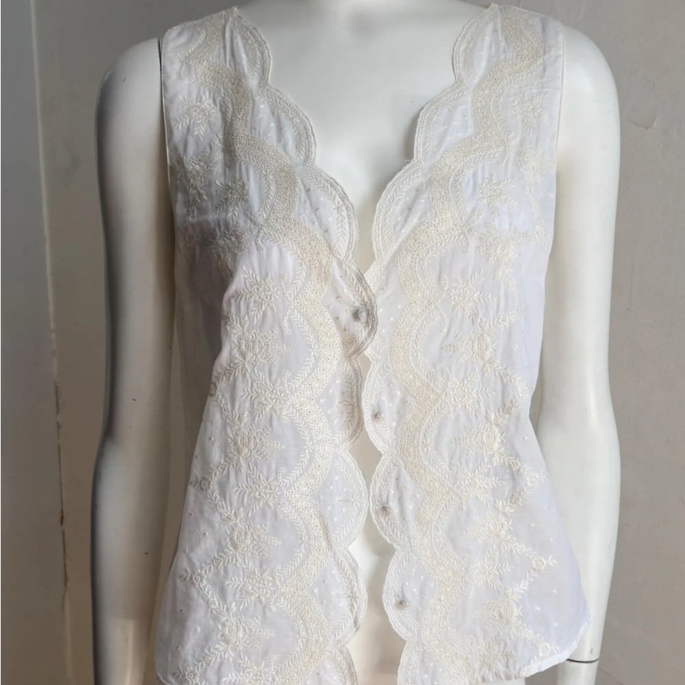 Ralph Lauren White Cotton Top